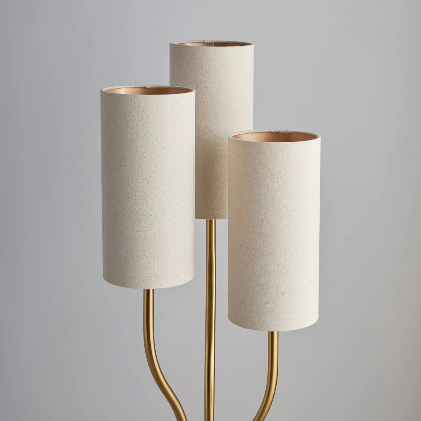 Druva Golden Metal Floor Lamp