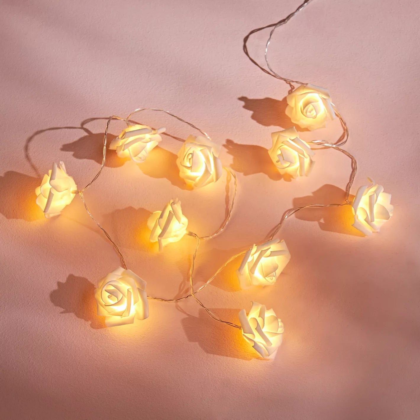 Flora LED Strip Lights with Rose Design for Garden, 5.4ft