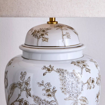 Orelix Ceramic Patterned Table Lamp