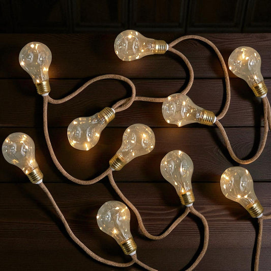 Vasta Bulb Design Warm Outdoor LED Lights with Rope Style String