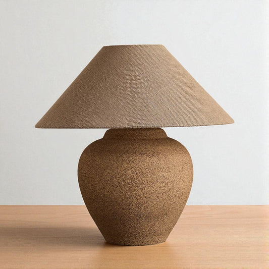 Veylo Brown Ceramic Table Lamp