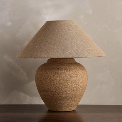 Veylo Brown Ceramic Table Lamp
