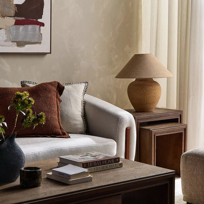 Veylo Brown Ceramic Table Lamp
