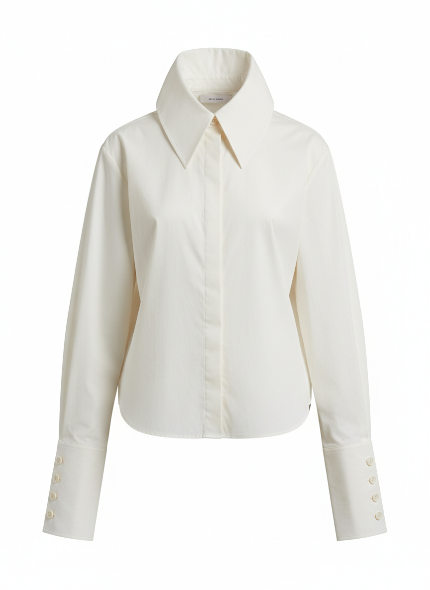 Women's Structured Poplin Top