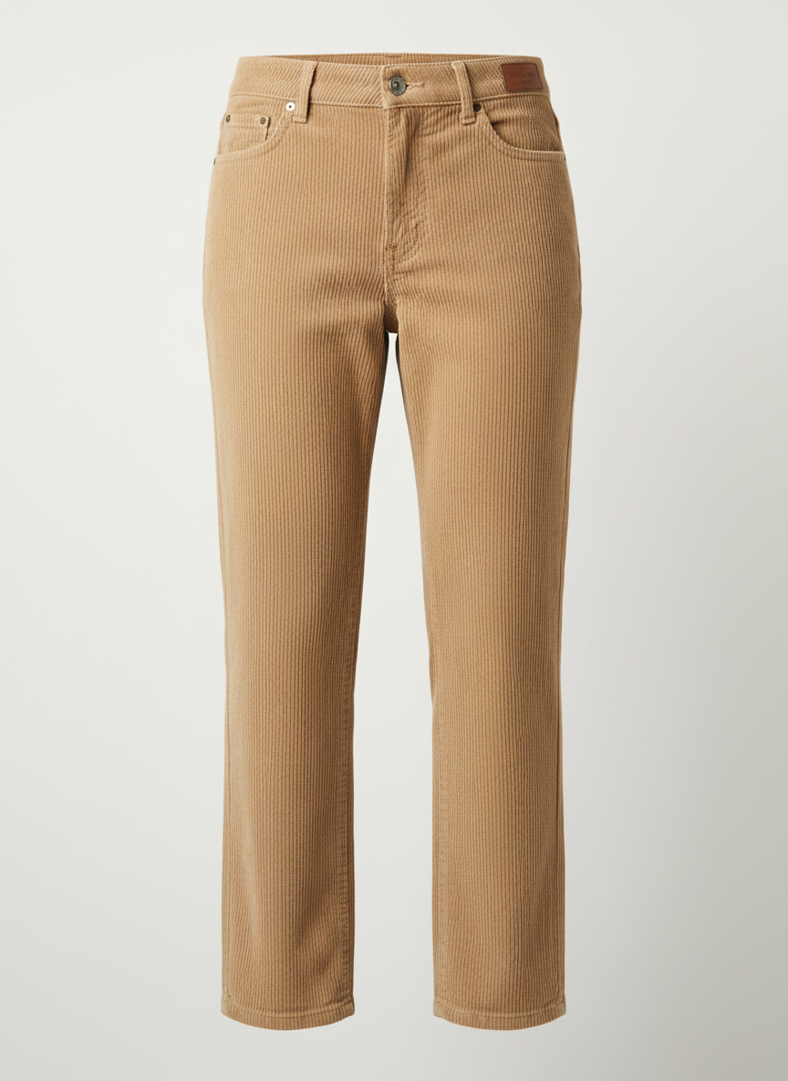 Women's Straight-Cut Corduroy Pants